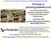 Tablet Screenshot of genealogygoldmine.com